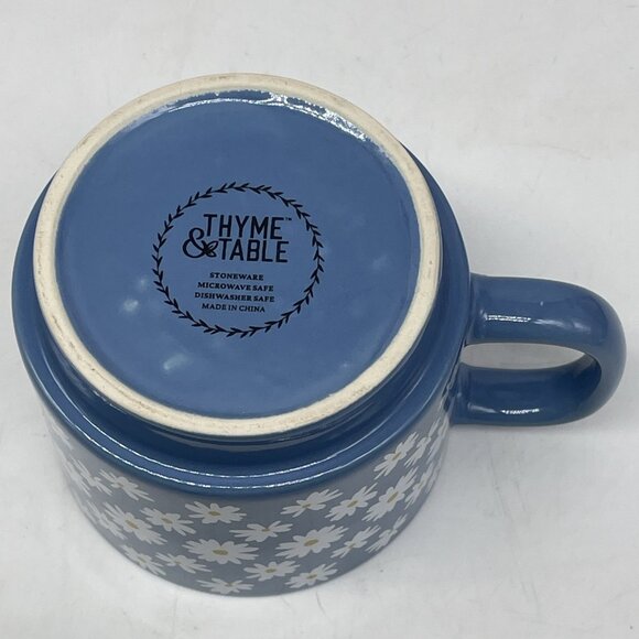 Thyme & Table Daisy Blue Coffee Tea Mug Cup - Picture 6 of 8